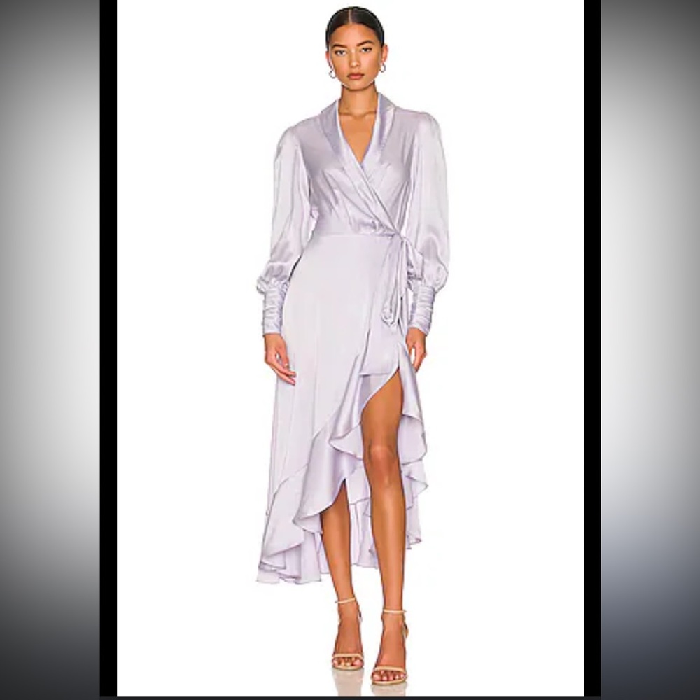 Zimmermann Light Purple Long Sleeve Dress